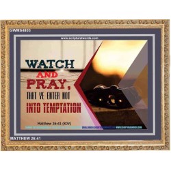 WATCH AND PRAY   Scripture Art Prints Framed   (GWMS4803)   