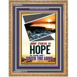 THERE IS HOPE IN THINE END   Contemporary Christian poster   (GWMS4921)   