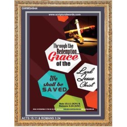 WE SHALL BE SAVED   Inspiration Wall Art Frame   (GWMS4944)   "28x34"