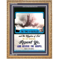 THE TIME IS FULFILLED   Framed Bible Verses   (GWMS4956)   