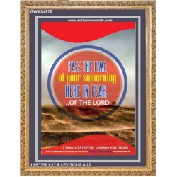 THE TIME OF YOUR SOJOURNING   Printable Bible Verses to Framed   (GWMS4976)   