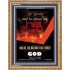 THE WICKED SHALL BE TURNED INTO HELL   Large Frame Scripture Wall Art   (GWMS4994)   "28x34"