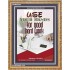 USE YOUR HANDS FOR GOOD HARD WORK   Bible Verse Wall Art Frame   (GWMS5059)   "28x34"