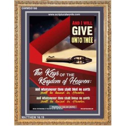 WHATSOEVER THOU SHALT BIND ON EARTH   Printable Bible Verses to Framed   (GWMS5166)   "28x34"