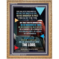 ABOMINATION UNTO THE LORD   Scriptures Wall Art   (GWMS5190)   "28x34"