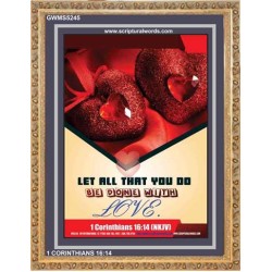 WITH LOVE   Bible Verse Wall Art Frame   (GWMS5245)   