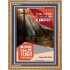 THE MEEK WILL HE GUIDE   Religious Art Acrylic Glass Frame   (GWMS5276)   "28x34"