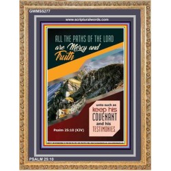 THE PATHS OF THE LORD   Framed Religious Wall Art Acrylic Glass   (GWMS5277)   