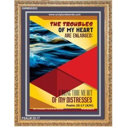 THE TROUBLES OF MY HEART   Scripture Art Prints   (GWMS5283)   