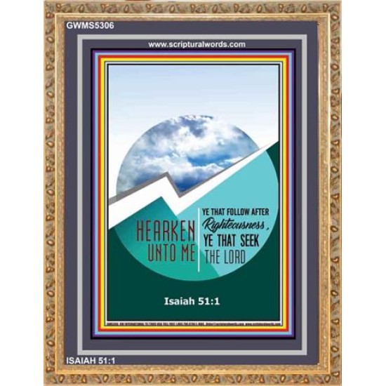 YE THAT SEEK THE LORD   Framed Children Room Wall Decoration   (GWMS5306)   