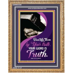 YOUR WORD IS TRUTH   Bible Verses Framed for Home   (GWMS5388)   "28x34"