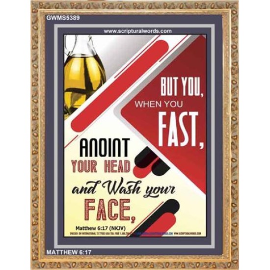 WHEN YOU FAST   Printable Bible Verses to Frame   (GWMS5389)   