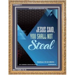 YOU SHALL NOT STEAL   Bible Verses Framed for Home Online   (GWMS5411)   