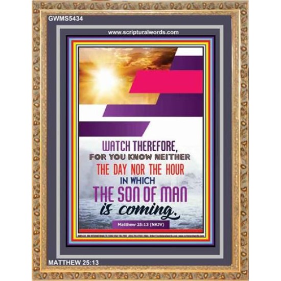 WATCH THEREFORE   Christian Framed Wall Art   (GWMS5434)   