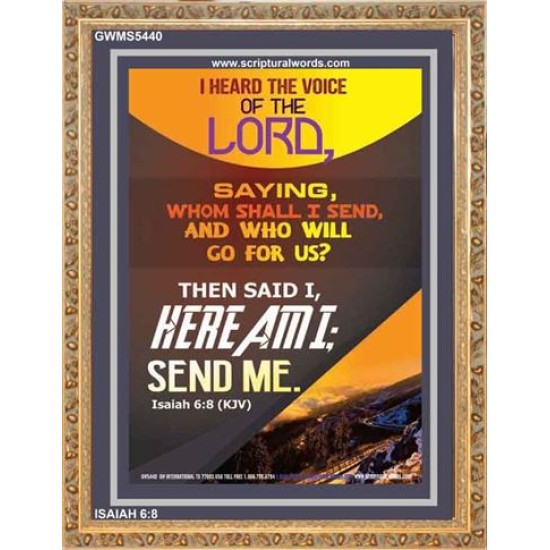 THE VOICE OF THE LORD   Scripture Wooden Frame   (GWMS5440)   