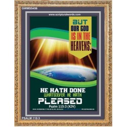 WHATSOEVER HE HATH PLEASED   Frame Bible Verse   (GWMS5456)   "28x34"