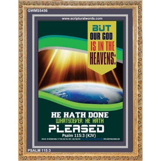 WHATSOEVER HE HATH PLEASED   Frame Bible Verse   (GWMS5456)   