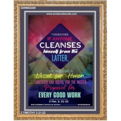 VESSEL FOR HONOR   Framed Bible Verse   (GWMS5489)   "28x34"