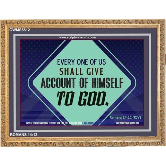 ACCOUNTABILITY   Christian Artwork Acrylic Glass Frame   (GWMS5512)   