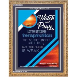 WATCH AND PRAY   Contemporary Christian Poster   (GWMS5528)   "28x34"