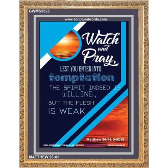 WATCH AND PRAY   Contemporary Christian Poster   (GWMS5528)   