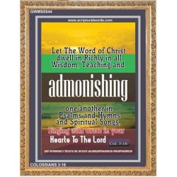 ADMONISHING   Scriptural Portrait Acrylic Glass Frame   (GWMS5544)   