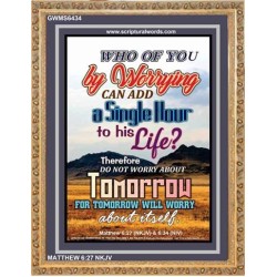 A SINGLE HOUR TO HIS LIFE   Bible Verses Frame Online   (GWMS6434)   "28x34"
