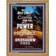 THE POWER OF THE HIGHEST   Encouraging Bible Verses Framed   (GWMS6469)   