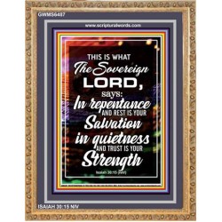 THE SOVEREIGN LORD   Contemporary Christian Wall Art   (GWMS6487)   