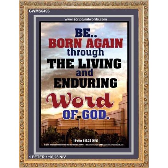 BE BORN AGAIN   Bible Verses Poster   (GWMS6496)   