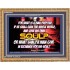 WHAT SHALL A MAN GIVE FOR HIS SOUL   Framed Guest Room Wall Decoration   (GWMS6584)   "34x28"