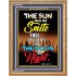 THE SUN SHALL NOT SMITE THEE   Contemporary Christian Art Acrylic Glass Frame   (GWMS6658)   "28x34"