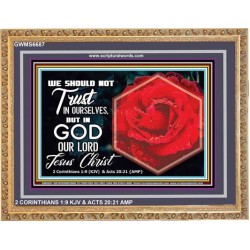 TRUST IN GOD   Framed Office Wall Decoration   (GWMS6687)   