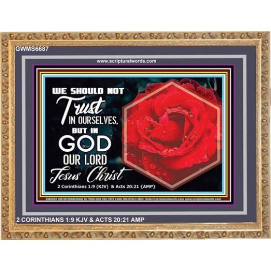 TRUST IN GOD   Framed Office Wall Decoration   (GWMS6687)   