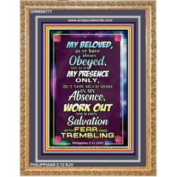 WORK OUT YOUR SALVATION   Christian Quote Frame   (GWMS6777)   