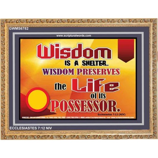 WISDOM   Framed Bible Verse   (GWMS6782)   