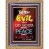 TURN FROM EVIL   Scripture Art   (GWMS6785)   "28x34"