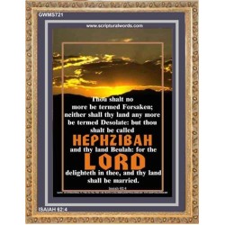 YOU SHALL NO MORE BE FORSAKEN   Bible Verses Frame for Home Online   (GWMS721)   