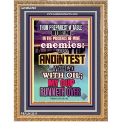 ANOINT MY HEAD WITH OIL   Framed Scripture Dcor   (GWMS7269)   