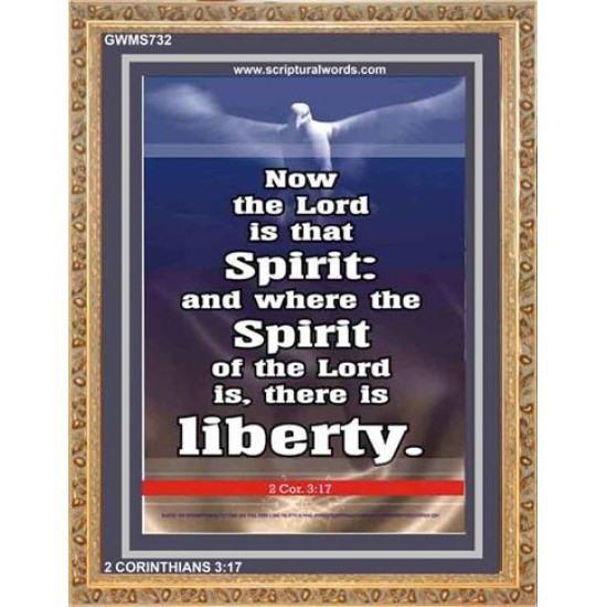 THE SPIRIT OF THE LORD GIVES LIBERTY   Scripture Wall Art   (GWMS732)   