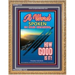 A WORD IN DUE SEASON   Contemporary Christian Poster   (GWMS7334)   