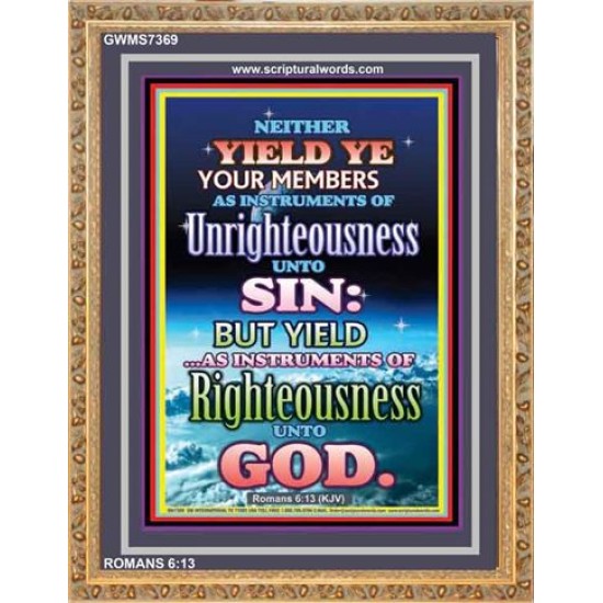 UNRIGHTEOUSNESS   Contemporary Christian Paintings Acrylic Glass frame   (GWMS7369)   