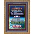 UNRIGHTEOUSNESS   Contemporary Christian Paintings Acrylic Glass frame   (GWMS7369)   "28x34"