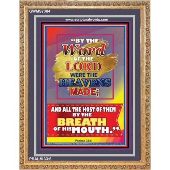 WORD OF THE LORD   Framed Hallway Wall Decoration   (GWMS7384)   