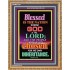 THE NATION WHOSE GOD IS THE LORD   Framed Business Entrance Lobby Wall Decoration    (GWMS7387)   "28x34"