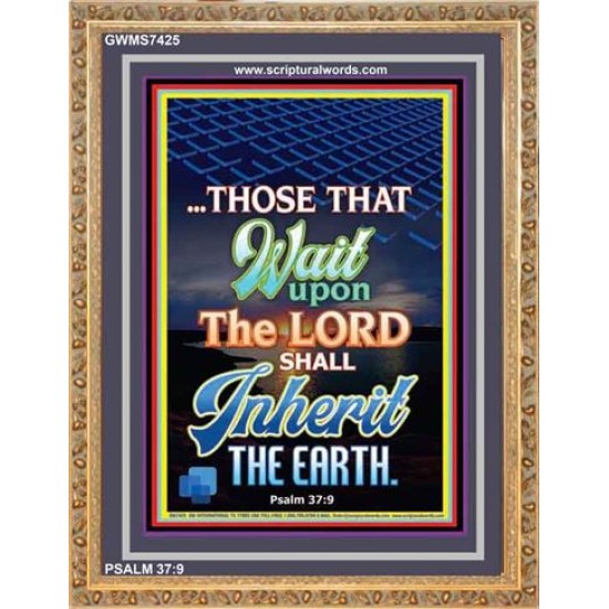 WAIT UPON THE LORD   Bible Verses Frame for Home   (GWMS7425)   