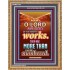 YOUR WONDERFUL WORKS   Scriptural Wall Art   (GWMS7458)   "28x34"
