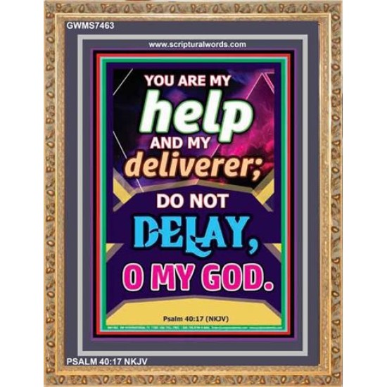 YOU ARE MY HELP   Frame Scriptures Dcor   (GWMS7463)   