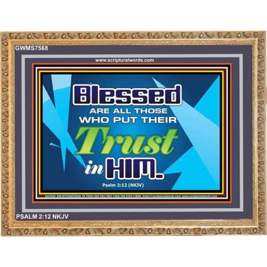 TRUST IN HIM   Framed Bible Verses   (GWMS7568)   