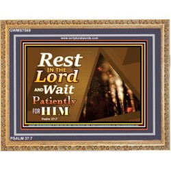 REST IN THE LORD   Frame Bible Verse   (GWMS7569)   